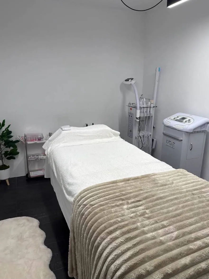 Facial treatment room at Nude Beauty Studio, Barcelona